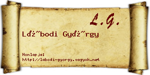 Lábodi György névjegykártya