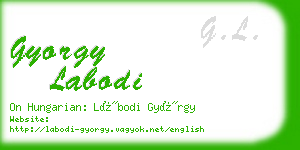 gyorgy labodi business card